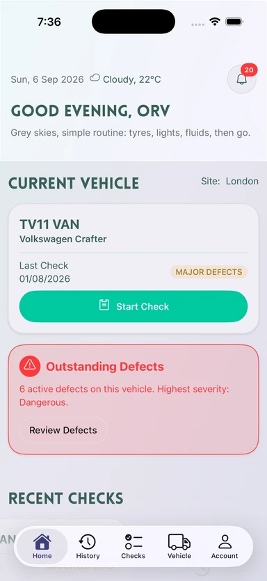 AutoMauve mobile driver workflow